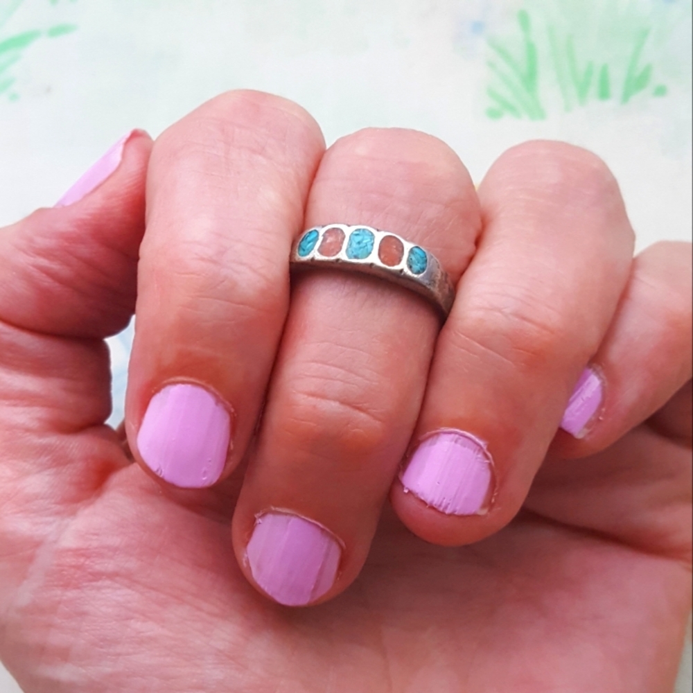 🌙Vtg Old Pawn Ring